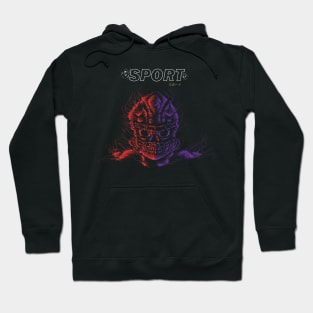 Scribble Sport Skull Hoodie